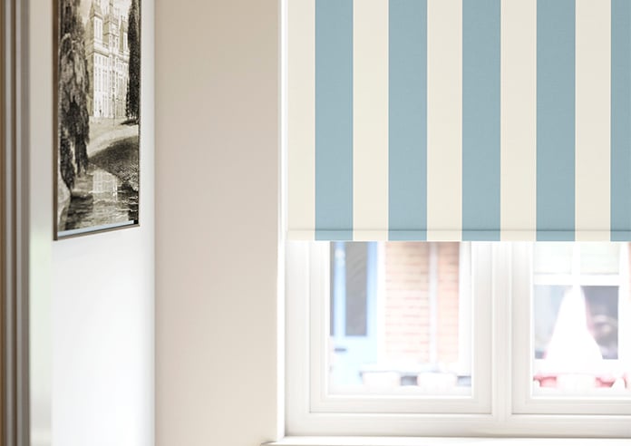 Laura Ashley Lille Stripe, Seapsray - Twist&Fit Roller Blind - Image 5